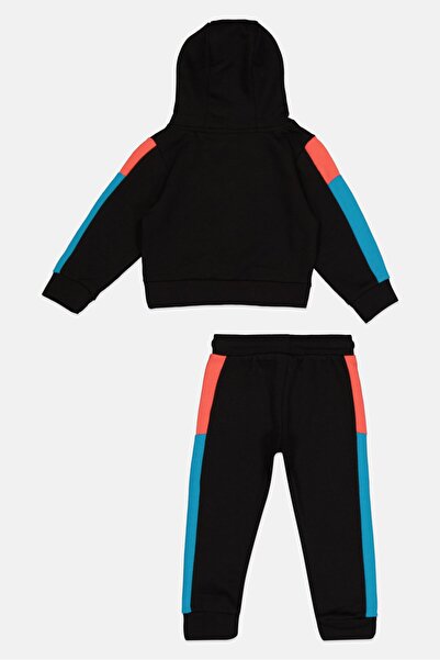 Nautica Competition Toddlers Boy 2 Pieces Brand Logo Hoodie With Jogger Pants Set, Black