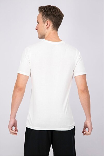 DIFUZED Men Crew Neck Short Sleeves Graphic T-shirt, White
