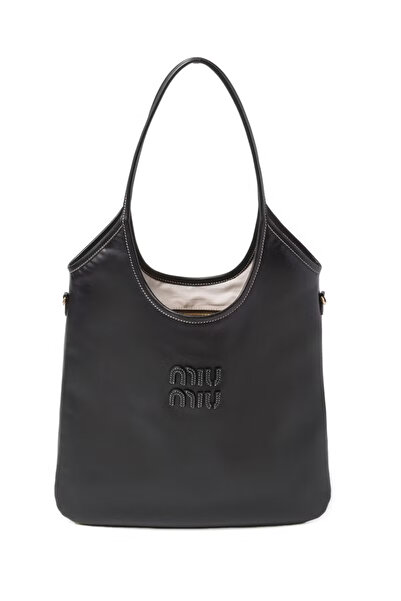 MIULAB MIU MIU canvas handbag shoulder bag
