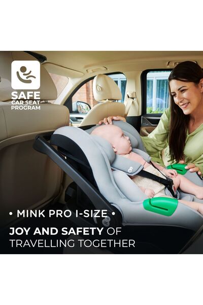Kinderkraft Car seat mink pro i-size 40-75 cm + base set grey