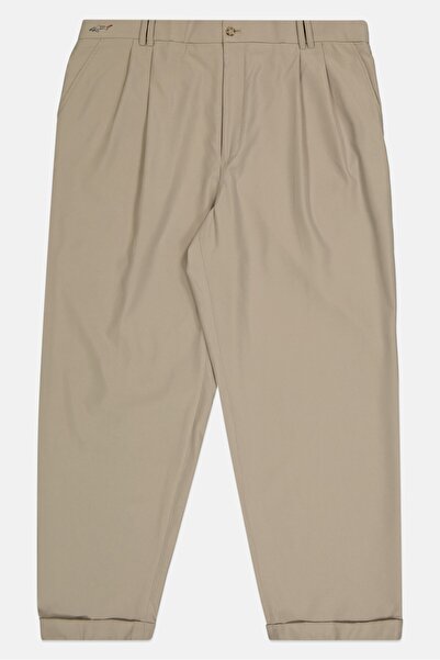 Greg Norman Men Regular Fit Plain Twill Chino Pants, Tan