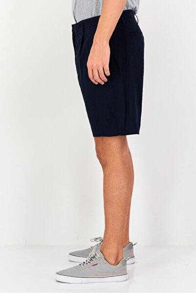 Kenneth Cole Men Regular Fit Solid Chino Shorts, Navy