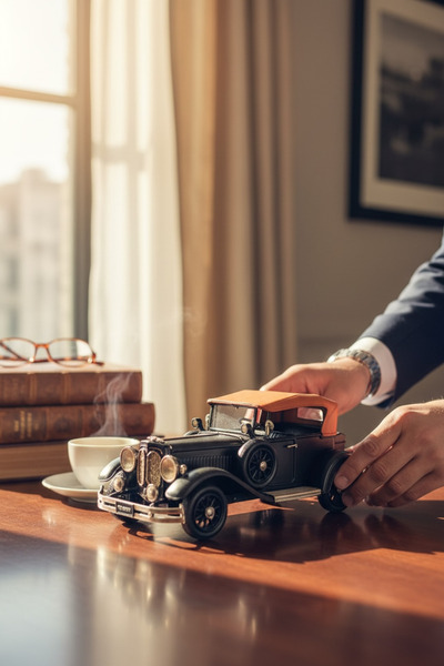 FREFLY Dekoratif Metal Araba Vintage Biblo Ev Ofis Hediyelik