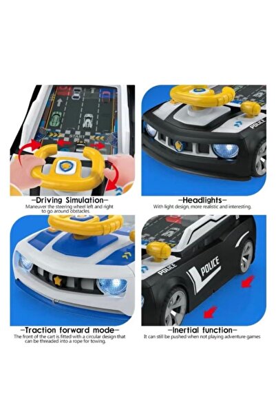 hadiat altifl لعبة سيارة الشرطة التفاعلية للأطفال ( شاشة سباق سيارات ) بالحجم...