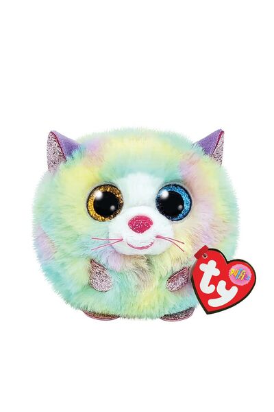 Squish-a-Boos PLUS TY 8CM BEANIE BALLS HEATHER CAT