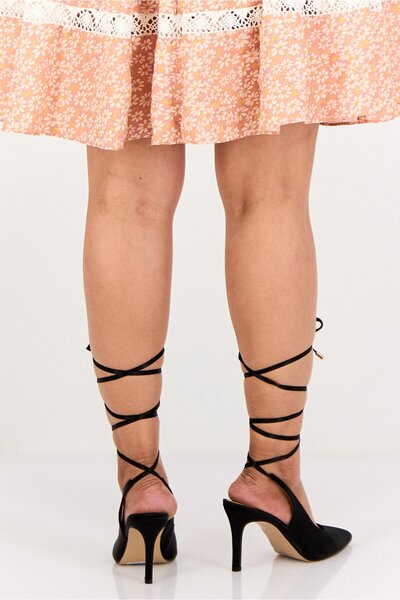 Nine West Women Catrinna 2FX Lace Up Tie Pumps, Black