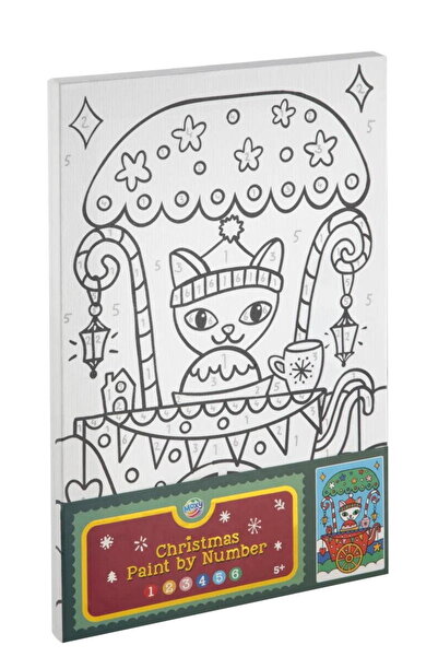 Moxy Set pictura pe numere - Pisicuta de Craciun