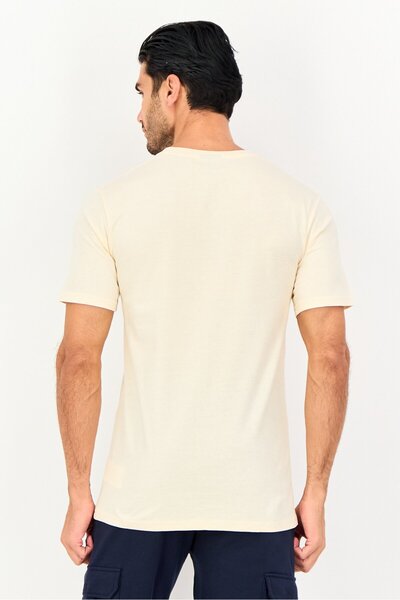 Ellesse Men Sportswear Fit Short Sleeve Outdoor T-Shirt, Cream