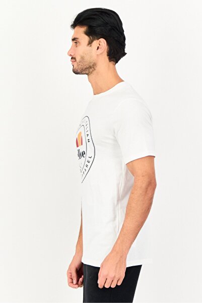 Ellesse Men Sportswear Fit Short Sleeve Outdoor T-Shirt, White