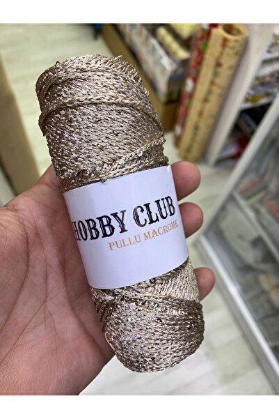 hobby club Pullu Polyester Makrome İpi Çanta Örgü İpi 100 gram