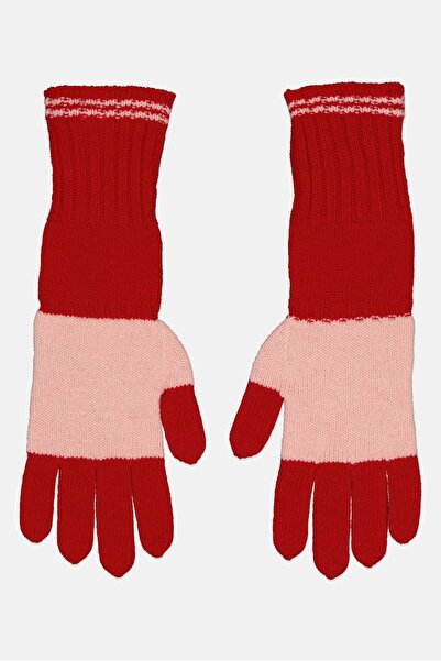 Harmont & Blaine Women 1 Pair Embroidered Logo Gloves, Red
