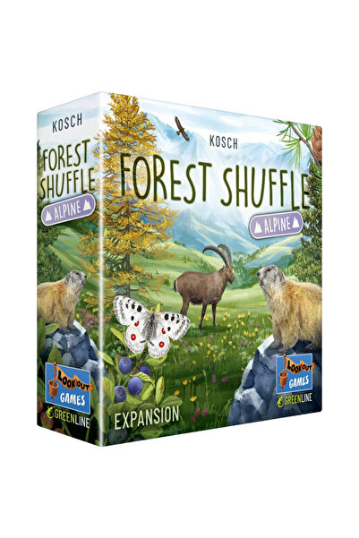 Forest Shuffle Joc de societate Padurea aleasa, Extensie Alpine, limba engleza copii varsta 10 ani +