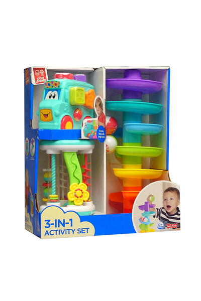 Little Learner 3 in 1 Set - Bus with Sorter, Cylinder & Ball Turret