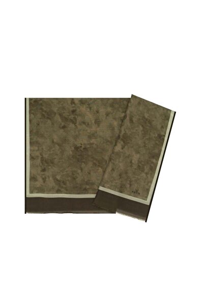 Aker Yaz Serinliği İpek Koton Şal -Bulut Deseni 7208777-454 Haki