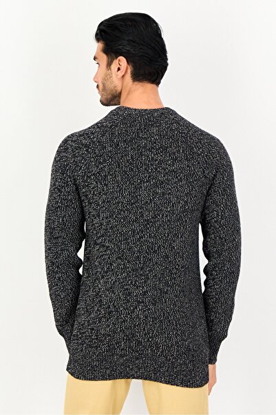 CELIO Men Crew Neck Knitted Sweater, Multicolor