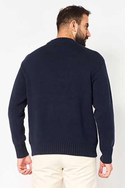 Calvin Klein Men Mock Neck Knitted Sweater, Multicolor