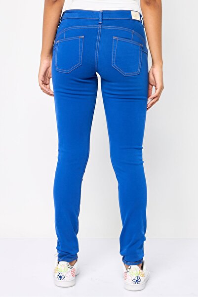 Harmont & Blaine Women Regular Fit Solid Chino Pants, Blue