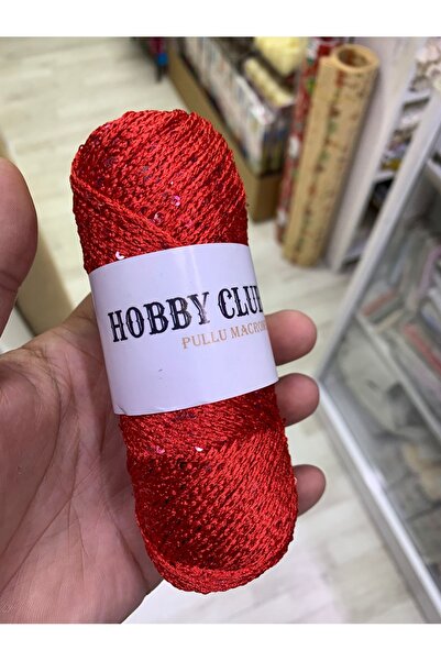 hobby club Pullu Polyester Makrome İpi Çanta Örgü İpi 100 gram