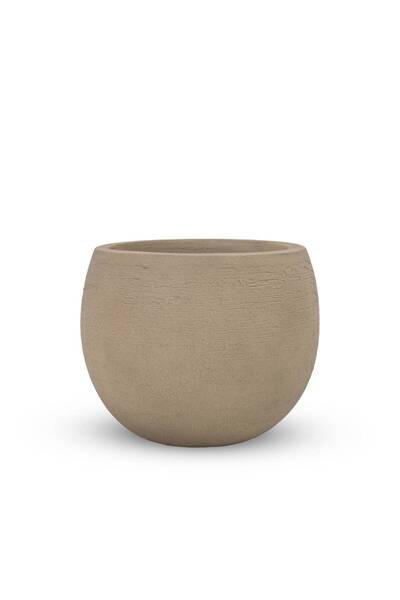 Verde SA حوض خرساني بيضاوي بلون الطوب 25×20 سم