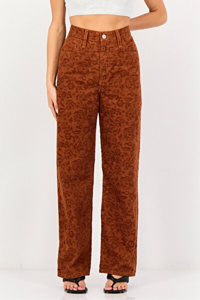 Levi's Women Straight Fit Textured Non Strecthable Jeans, Brown