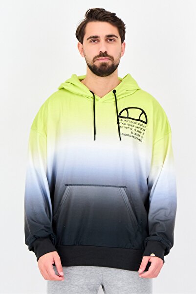 Ellesse Men Sportswear Fit Long Sleeve Outdoor Hoodie, Multicolor