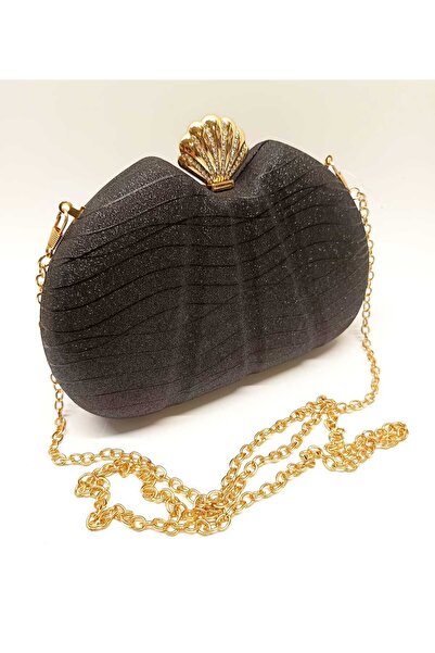 CLUTCH Used black bag