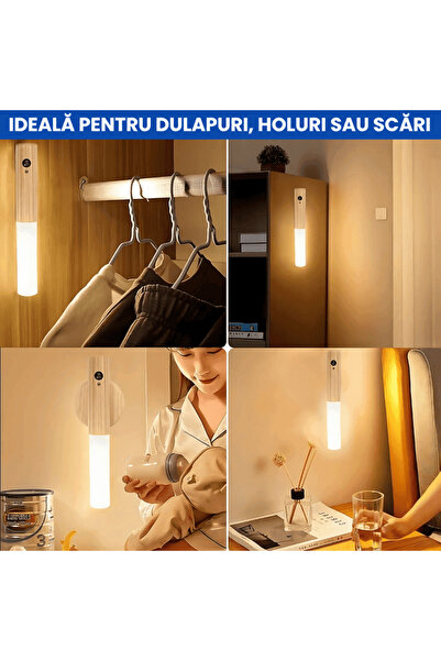 OferteTop Portable LED Lamp with Magnetic Mount, Motion Sensor and Battery