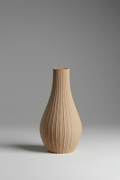 Smile3D Dekoratif Dokulu Vazo 20 cm 3d Ağır Baskı