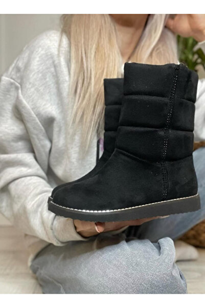 apelles Shoes Luiz Black Suede Long Boots Heel Height 3 cm