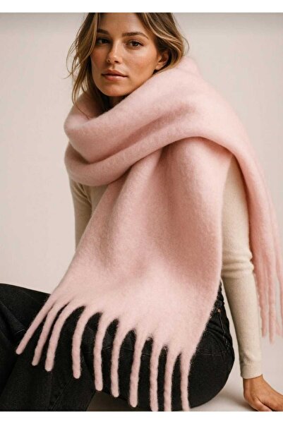 Zeynep Keskin Design New Season Women's Thick Tassel Soft Shawl Scarf