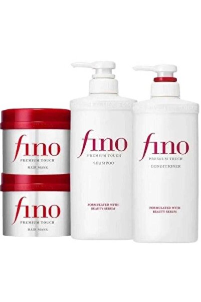 Fino Premium Touch Hair Care Set - Shampoo (550ml), Conditioner (550ml), Mask...