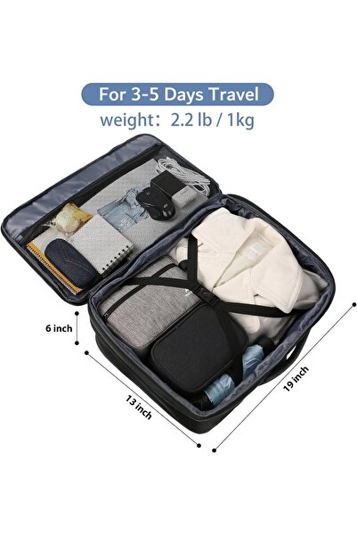 MATEIN Carry on Backpack, Extra Large Expandable 40L Travel Backpack, Water Resistant, Black