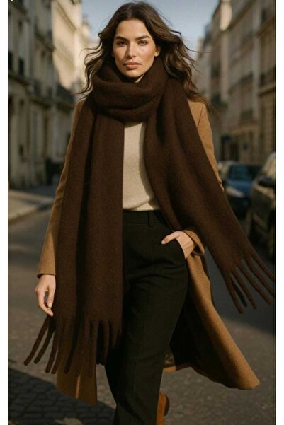 Zeynep Keskin Design New Season Women's Thick Tassel Soft Shawl Scarf