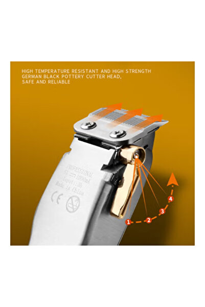 Generic Electric Cordless Hair Trimmer Gold 5 x 20cm