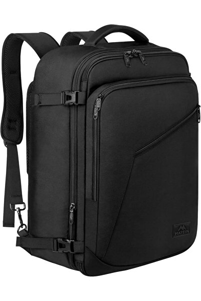 MATEIN Carry on Backpack, Extra Large Expandable 40L Travel Backpack, Water Resistant, Black