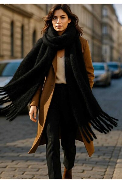 Zeynep Keskin Design New Season Women's Thick Tassel Soft Shawl Scarf