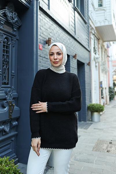 luazul Shepherd Embroidered Knitwear Sweater