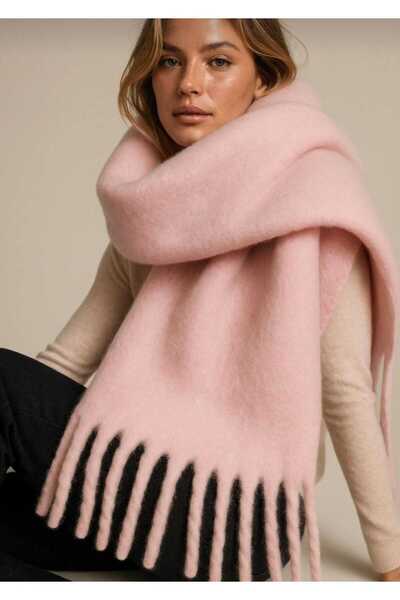 Zeynep Keskin Design New Season Women's Thick Tassel Soft Shawl Scarf