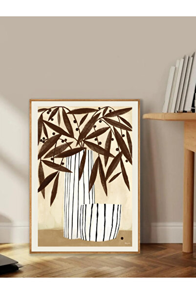 Tuba Decor Tablo dintr-o singură bucată cu rame din lemn pentru sufragerie, s...