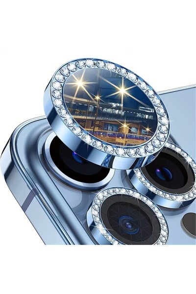 YZGOLDEN واقي عدسة الكاميرا (أزرق فاتح) متوافق مع آيفون 17 برو و17 برو ماكس