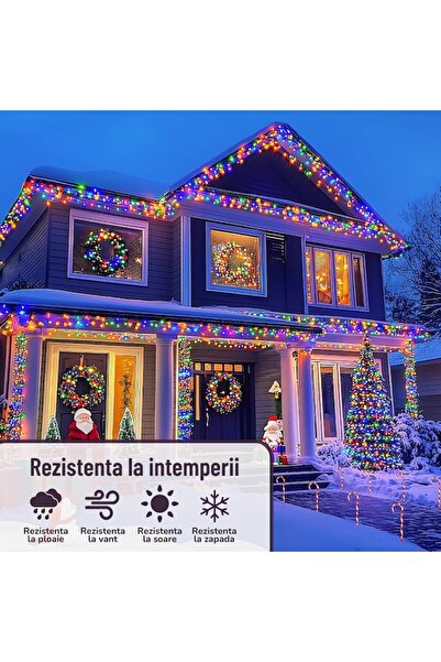 AriDam Set of 2 Christmas Installations on Roll AriDam® 50m/Roll, Multicolored Light, 8 Light Effects, IP44