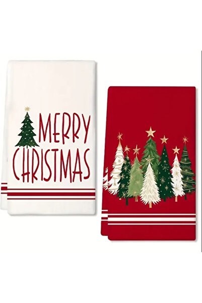 Veloma Home 2-Pack Christmas Kitchen Towels 60x40 – Absorbent, Fast-Drying, C...
