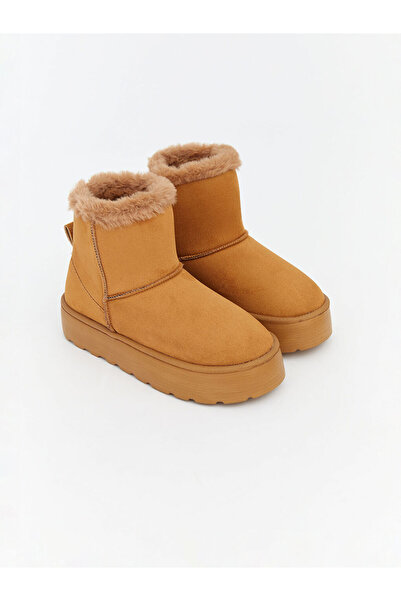 LC Waikiki Lcw Steps Beige Women's Boots with Fur Inside