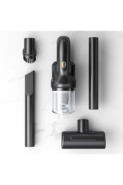 OEM Aspirator Portabil fara Fir, Incarcare USB, Pentru Casa si Masina, Autonomie 45 min, Negru