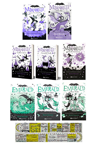 Epsilon Yayınevi Mirabelle 1-2-3-4-5 Kitap + Emerald 1-2-3 Kitap Seti + Özel ...