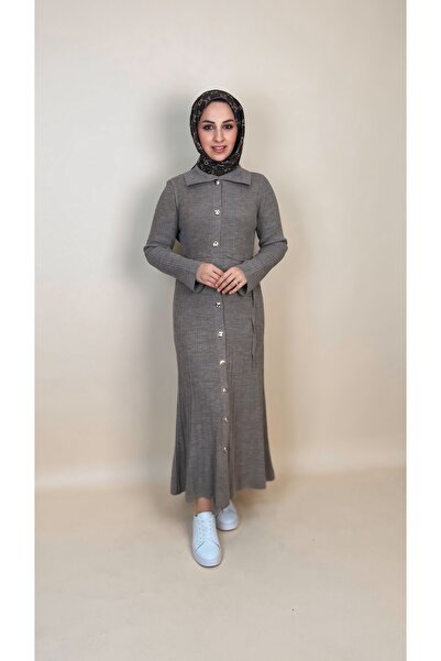 luazul Vienna Knitwear Corded Fabric Dress