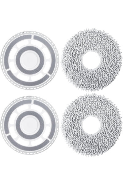 RotRever Roborock QRevo S / QRevo Pro / QRevo MaxV / QRevo Plus Bracket Mop Holder, Mop Cleaning Set - 4 Pieces