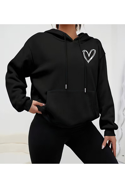 CACTUS COLLECTION Hooded Sweatshirt Unisex Hoodie 3 Thread Cotton Oversize