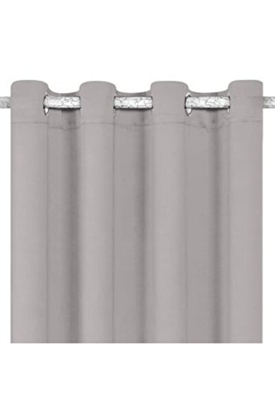 BAMI NETWORK Decorative Curtain Grey with Rings 140x260cm
