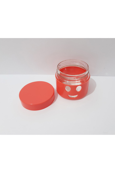 renkli çiçekler 300 ml Mini Glass Jar with Figure Pattern